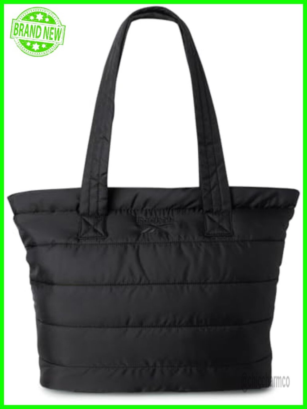 Quilted Puffer Tote Bag Lightweight Carry On Work Travel